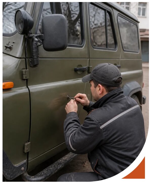 Профессиональное вскрытие автомобиля УАЗ без повреждений в Новороссийске